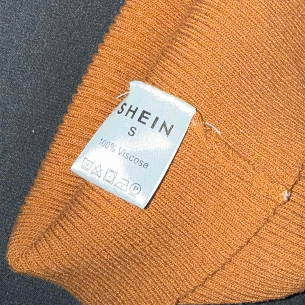 SHEIN Rust Ribbed Knit Camisole - Picture 3 of 3